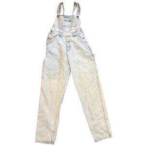 VTG 1990s Todays News Bib Denim Blue Jean Pant Overalls Womens 30x33  Light Wash